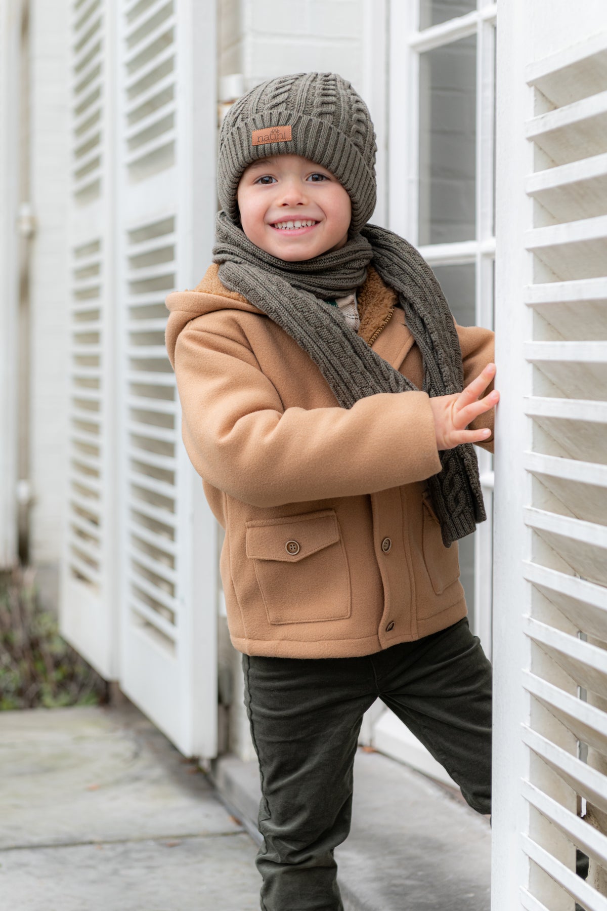 Jacket Sid Capuchon Boy - Beige