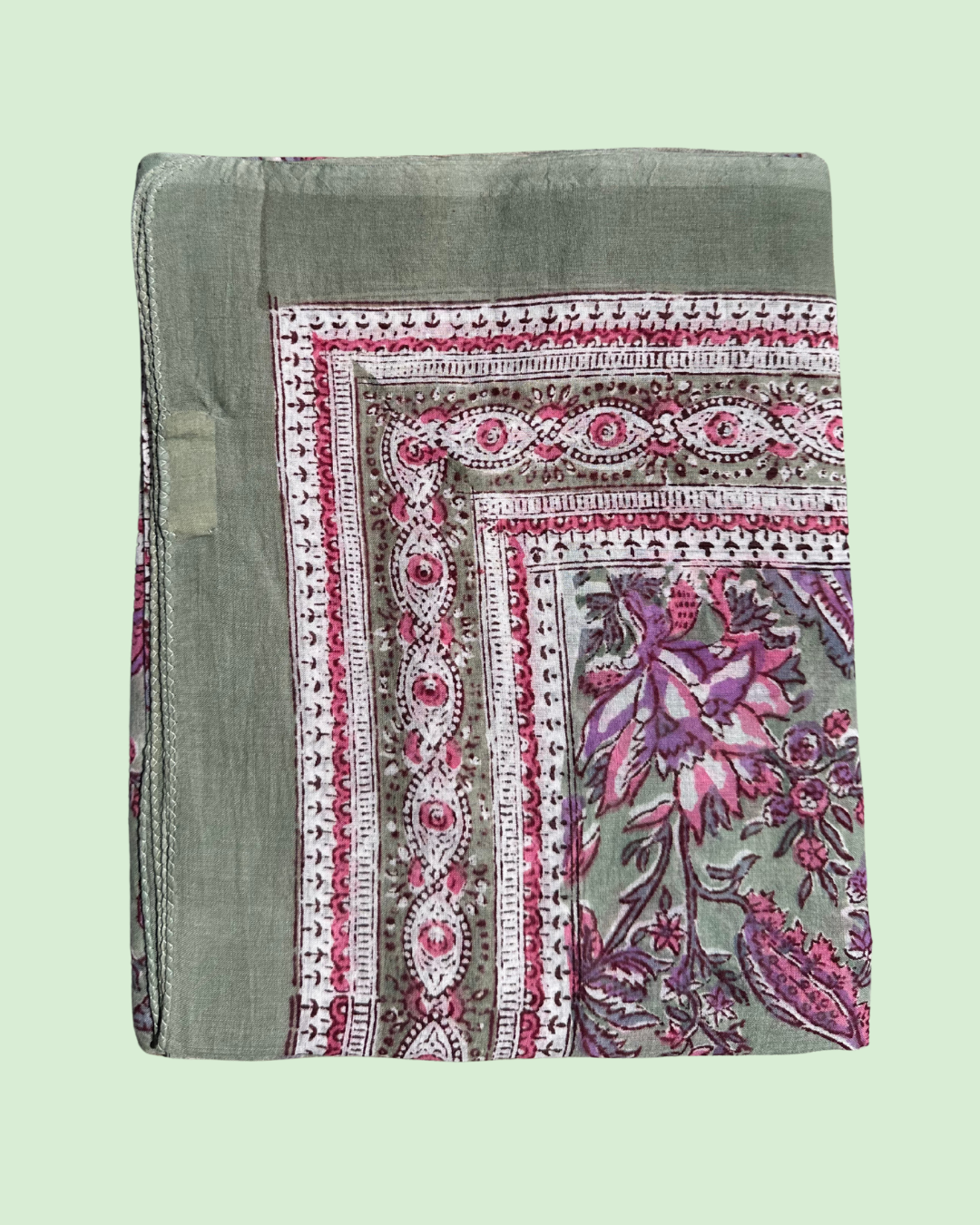 Pareo Pondichery Bleu en voile de coton