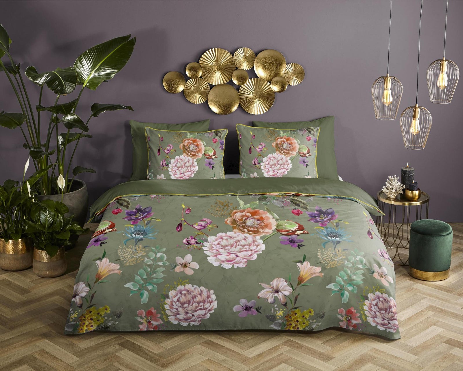 Descanso - Housse De Couette - Parma - Olive Green