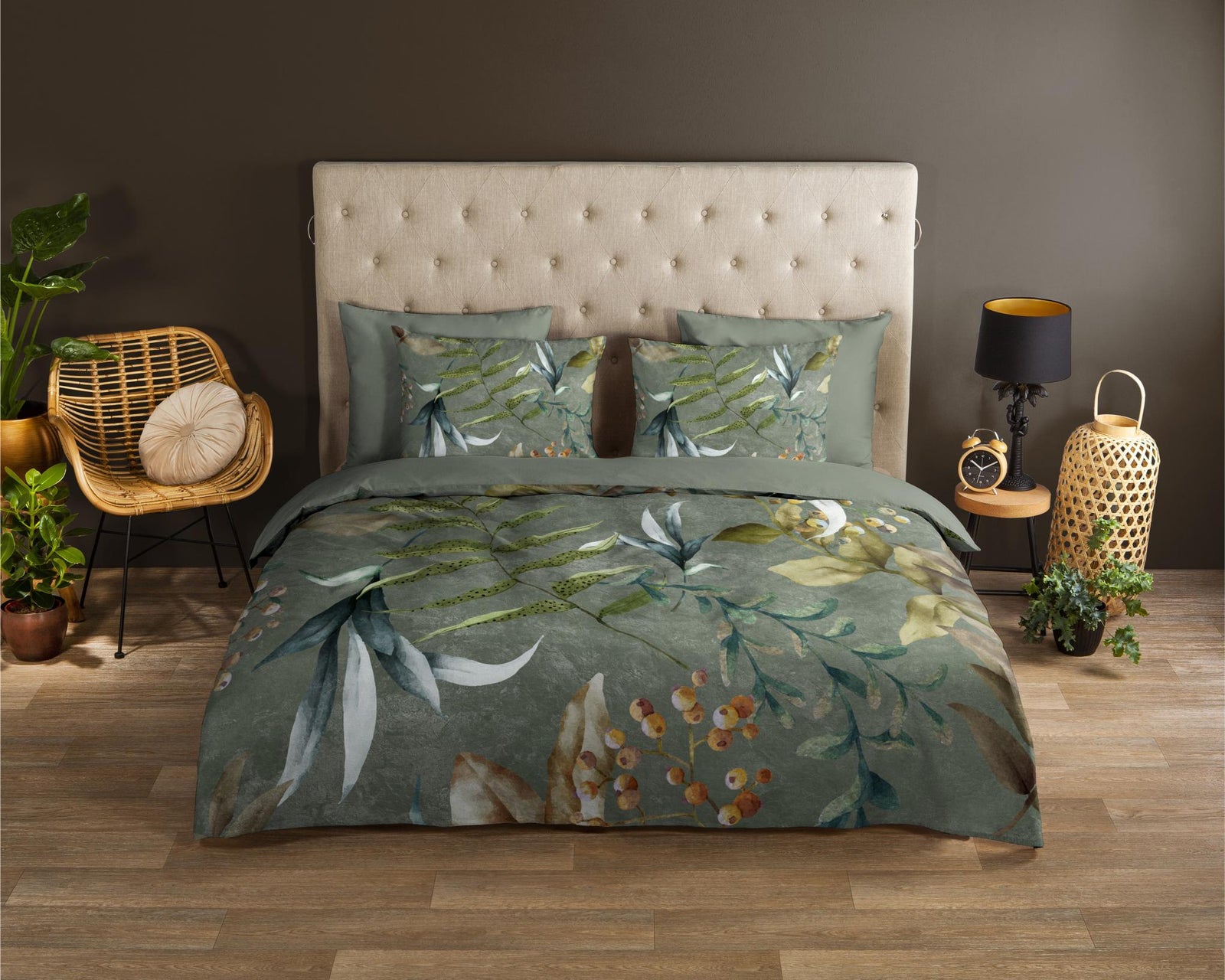 Good Morning - Housse De Couette - Janika - Olive Green