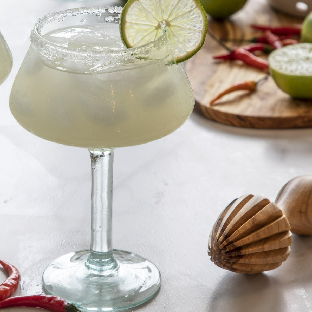 Citruspers van olijfhout