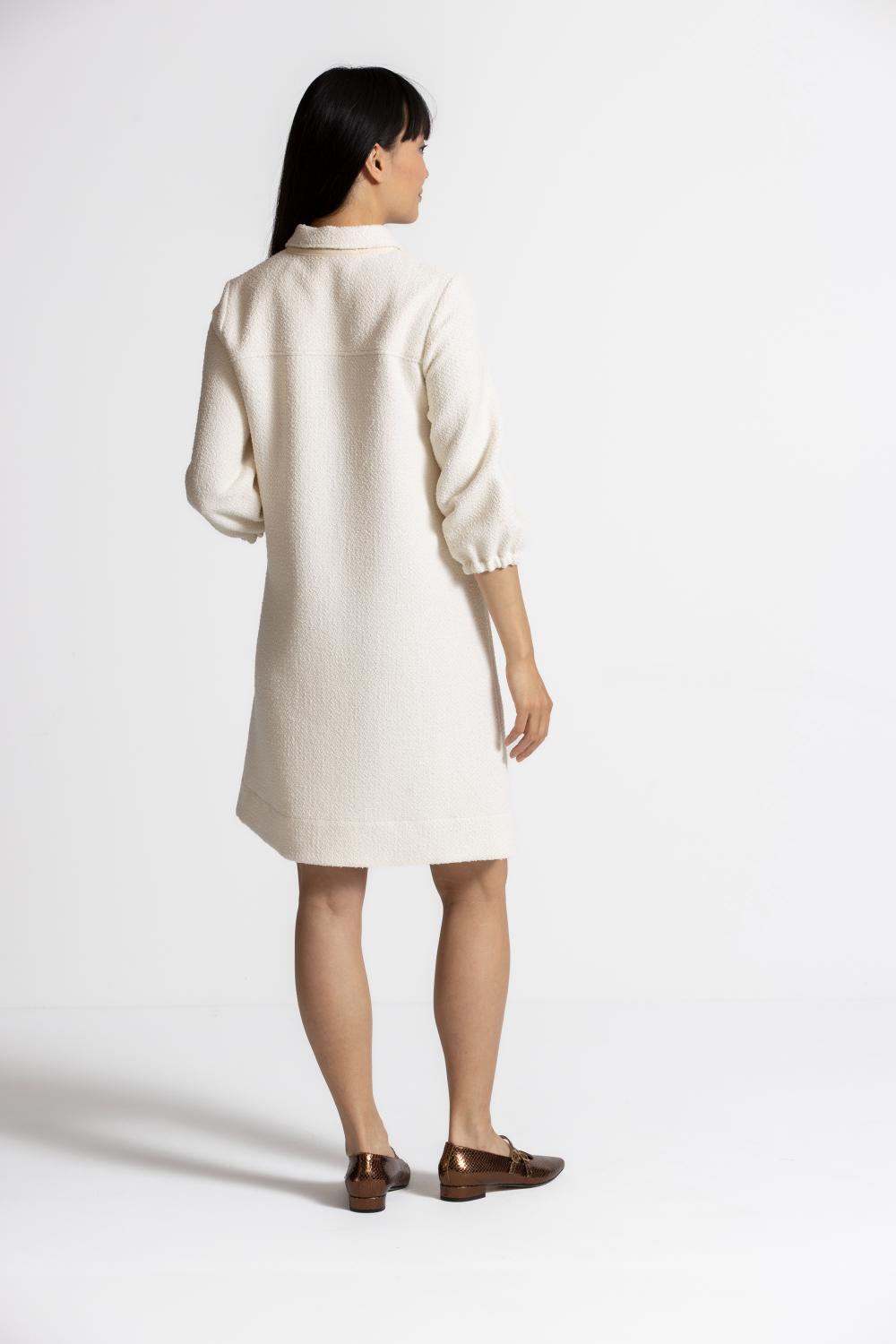 Robe - Krizia Slit 626 - Écru