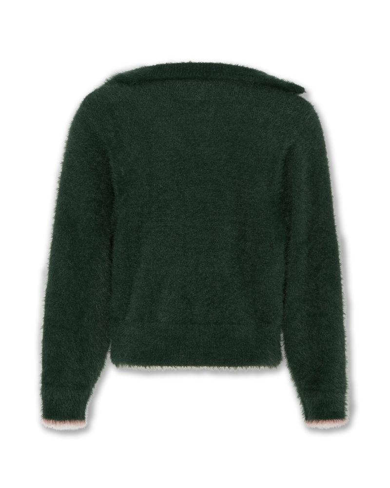 Chris Zipped Mock-Neck - Green