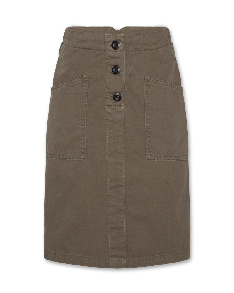 Ashley Color Skirt - Dark Olive