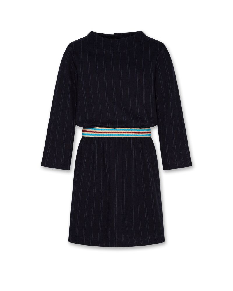 Girls - Dresses - Freya Stripe Dress - Navy - W