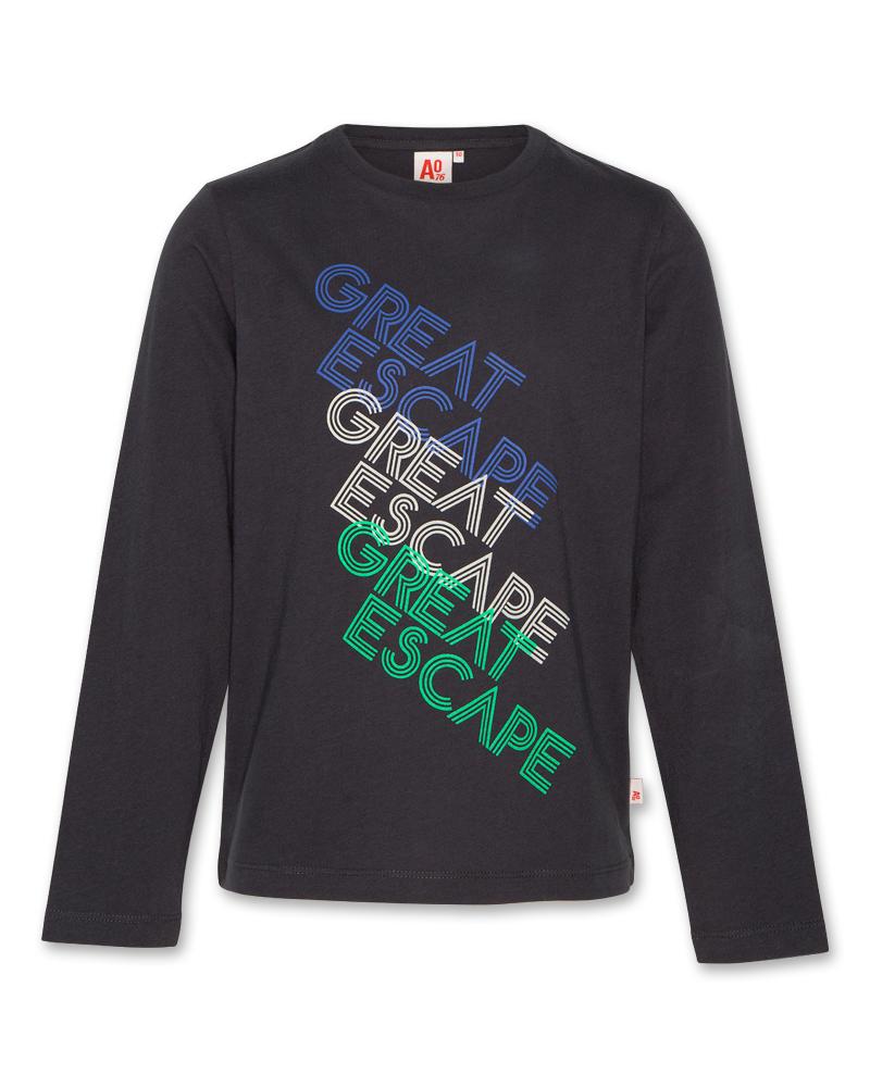 Mat L/S T-Shirt Escape - Washed Black