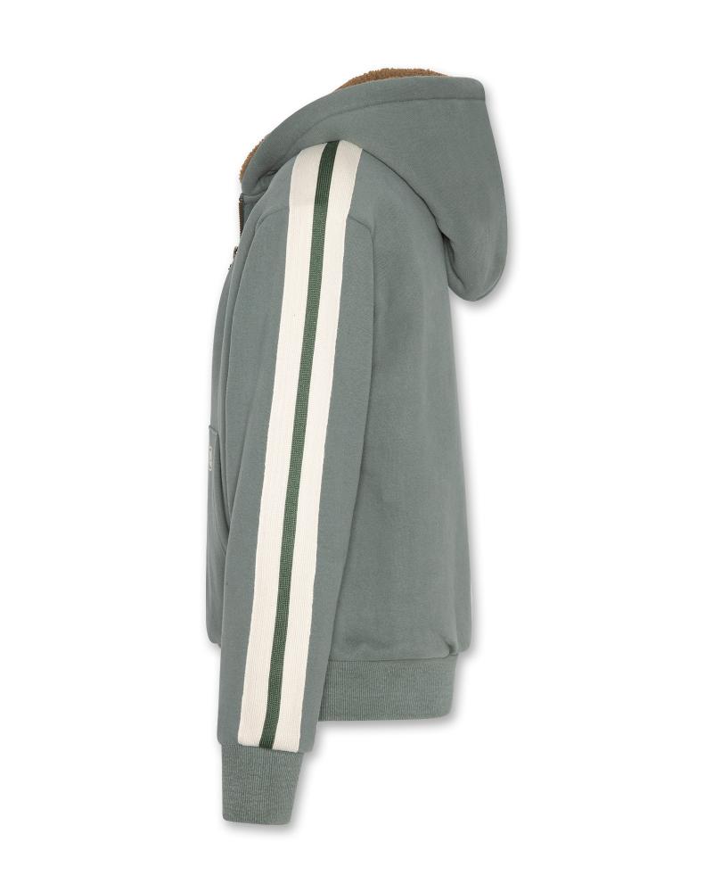 Norman Full Zip Teddy - Dark Olive