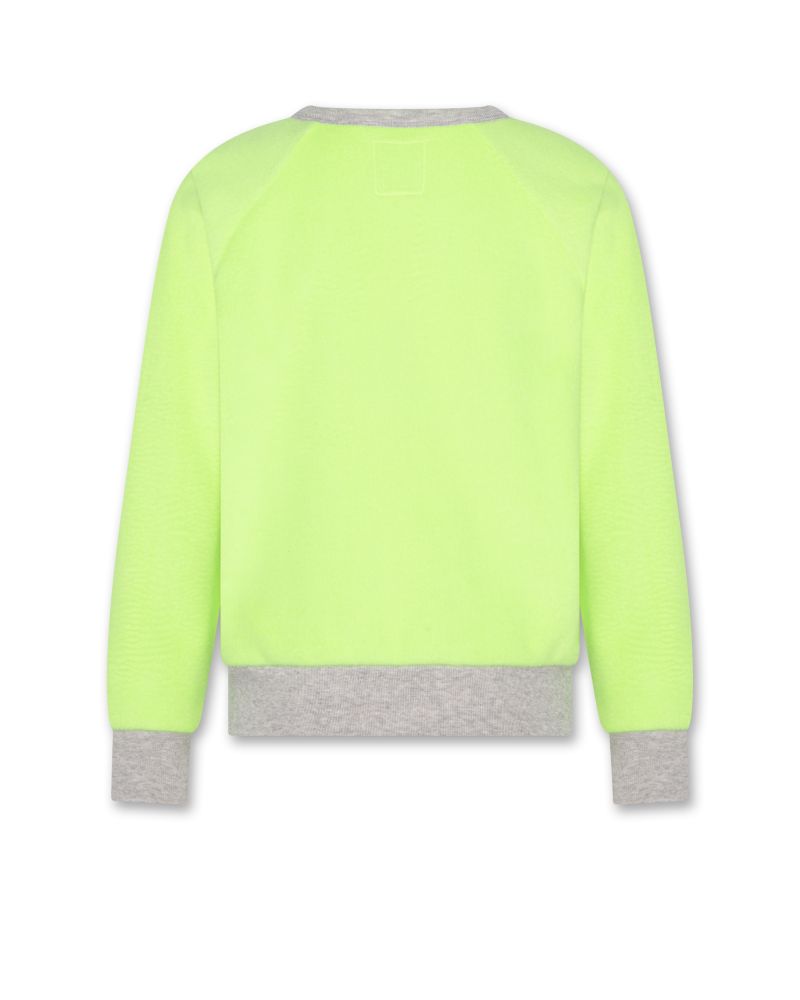 Boys - Sweaters - Luis Raglan C-Neck Rainbow - Heather Grey - W