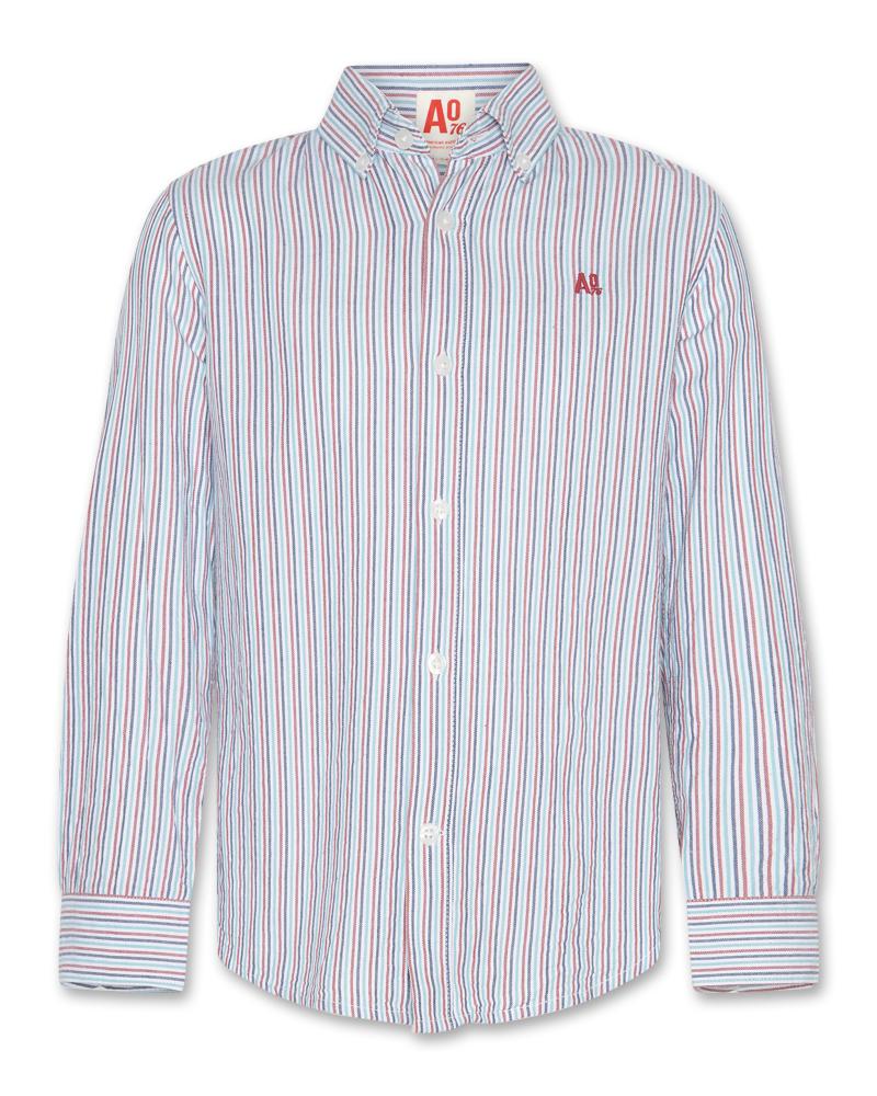 Axel Red Stripe Shirt - Red
