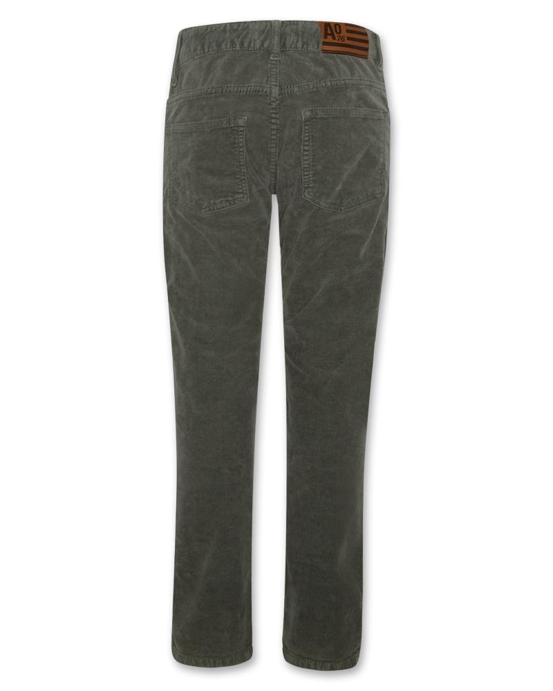 Adam 5-Pocket Cord Pants - Dark Olive