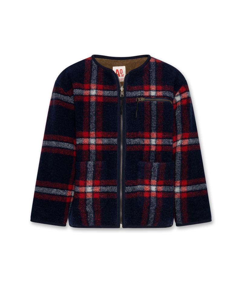Bob Check Jacket - Navy