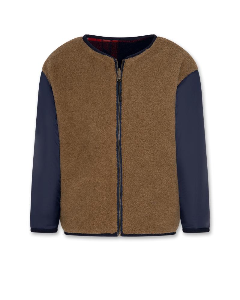 Bob Check Jacket - Navy