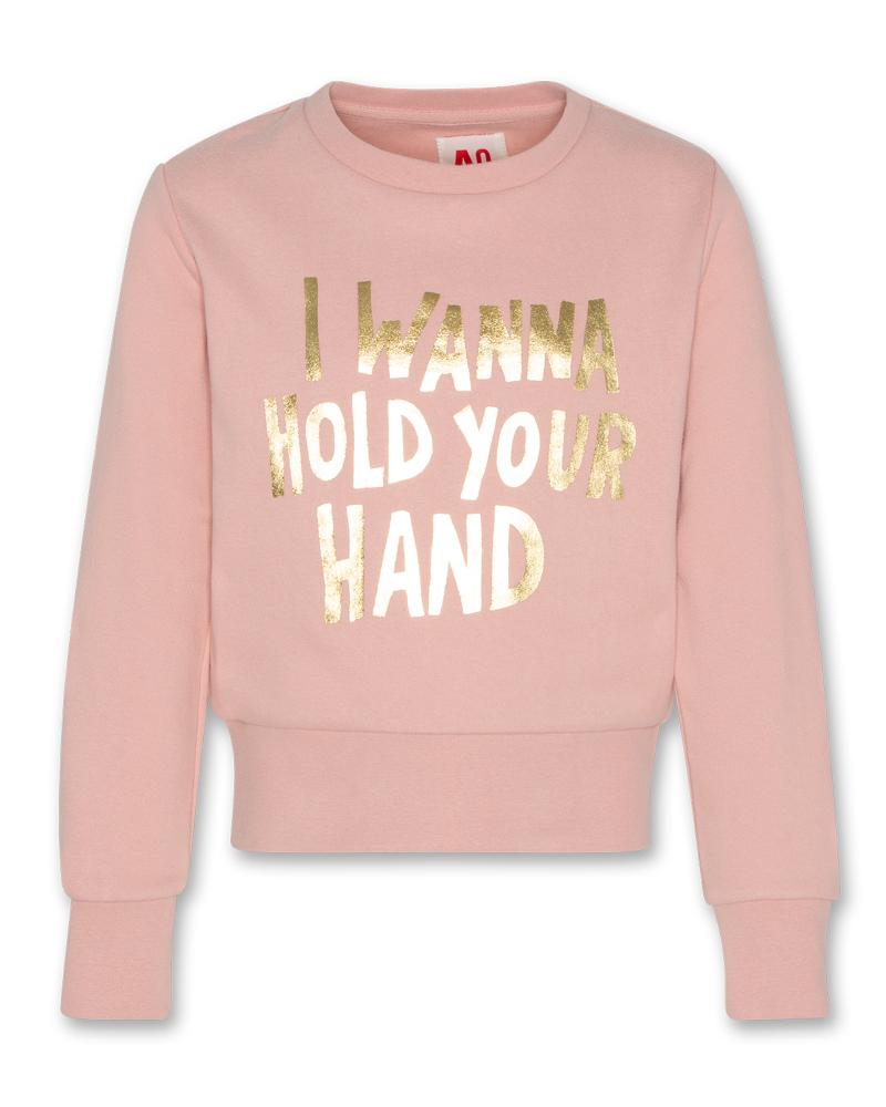 Lana C-Neck Sweater Hand - Dusty Pink
