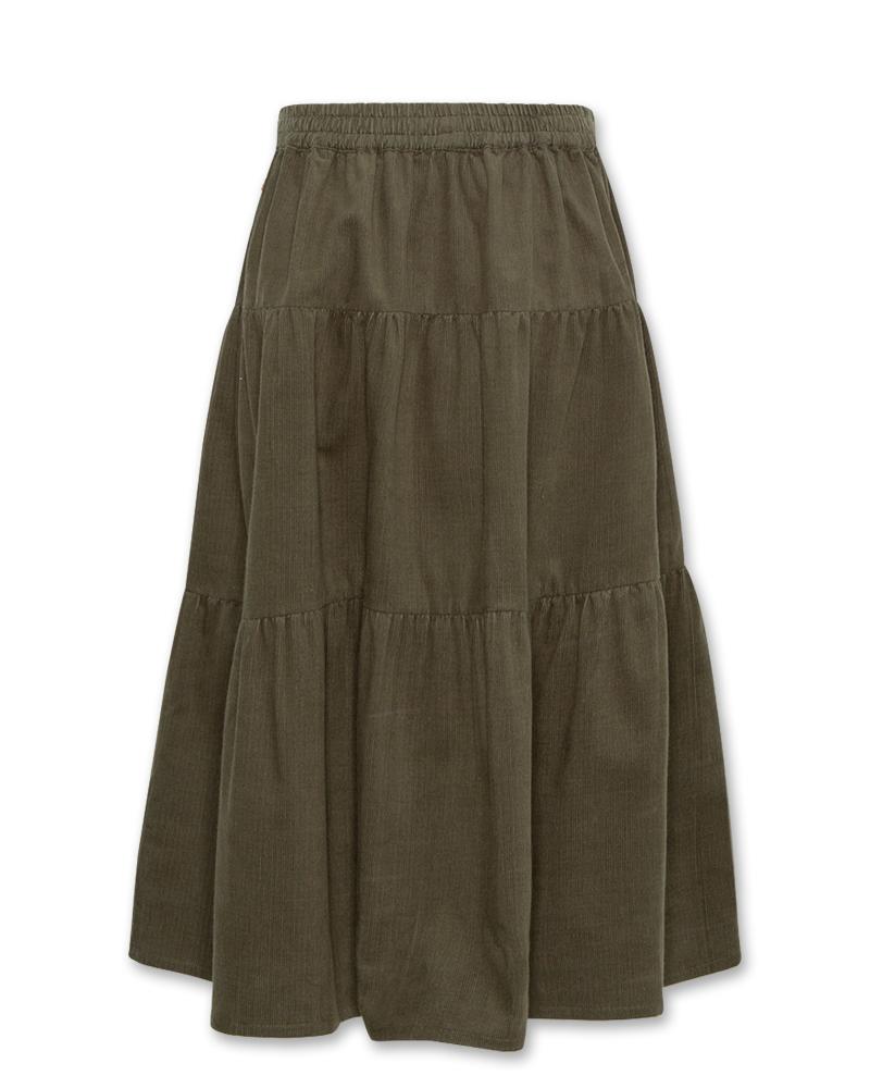 Nikki Cord Skirt - Forest