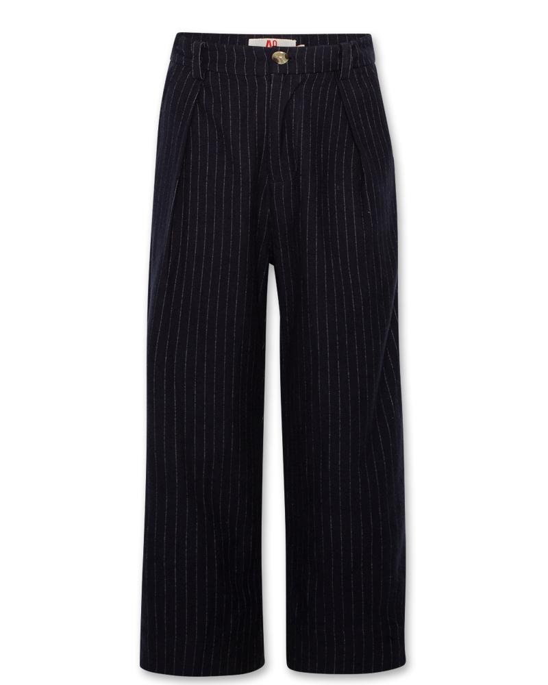 Scarlett Striped Pants - Navy