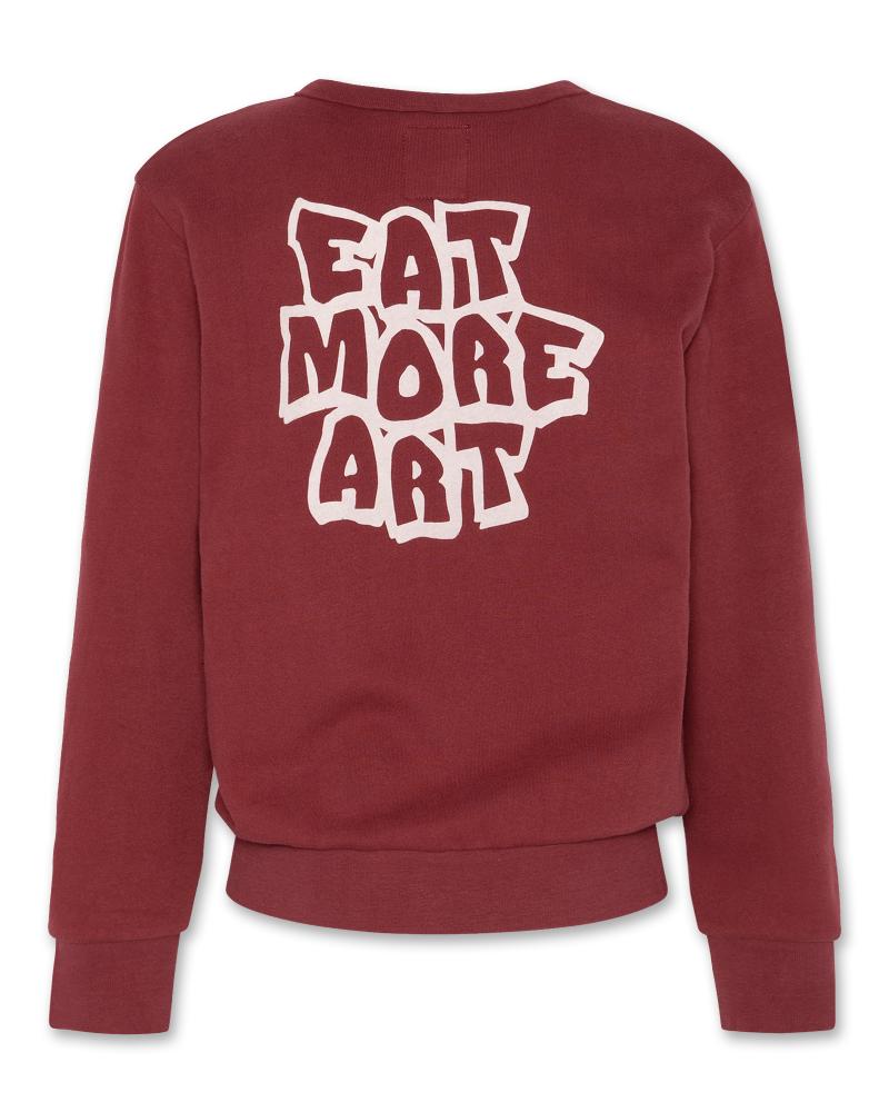 Tom C-Neck Sweater Art - Dark Red