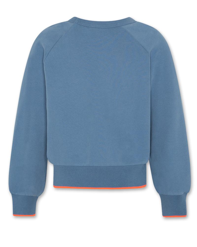 Aya Raglan Sweater Logo - Blue