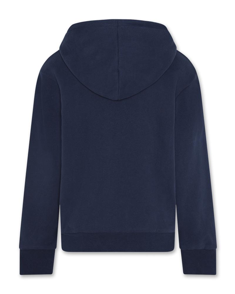 Clayton Zip Sweater Logo - Indigo