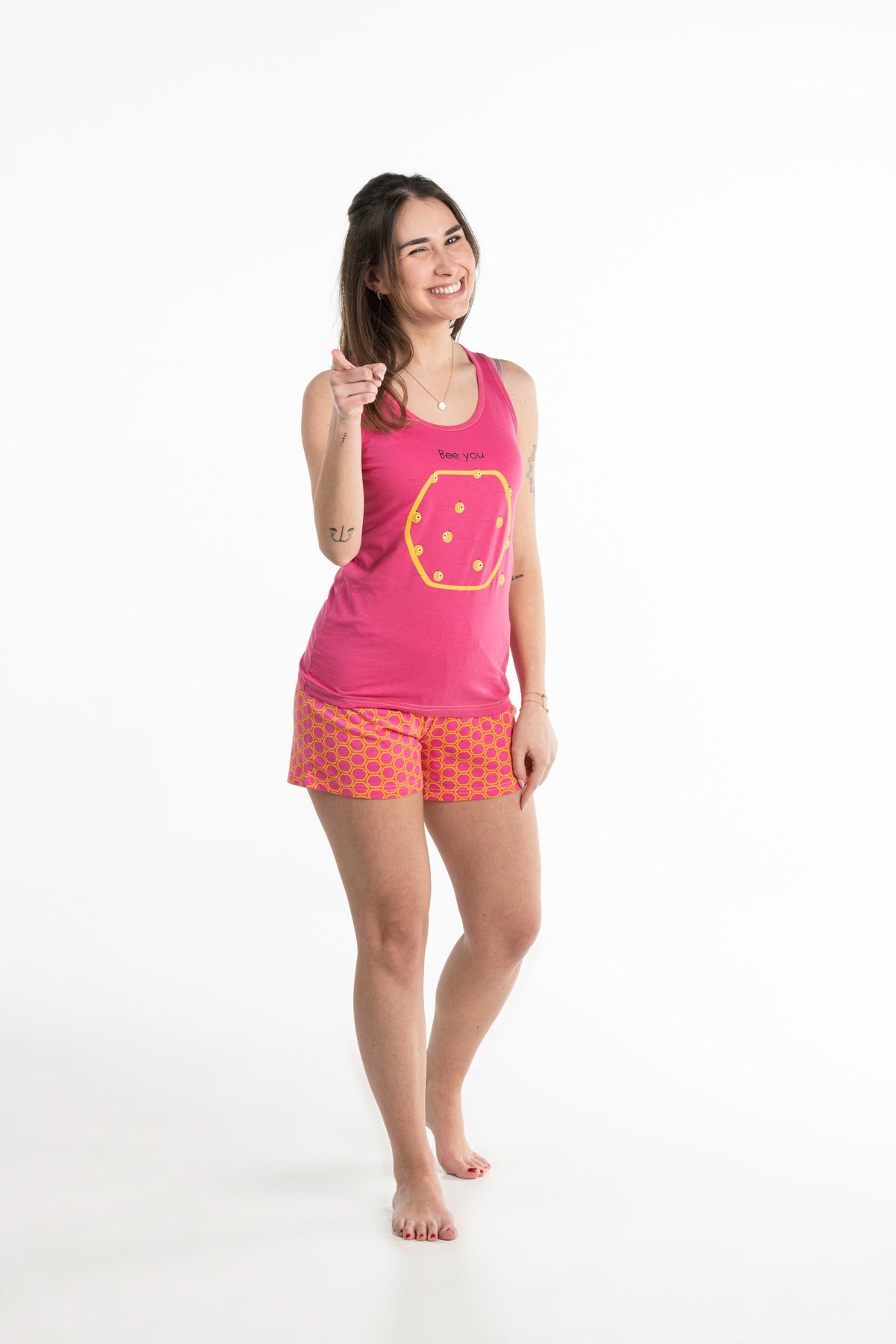 Short Pyjama - Femme - Fuschia
