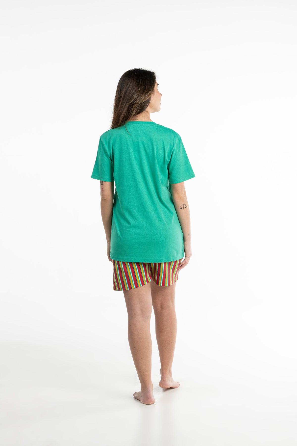 Short Pyjama - Femme - Vert Moyen