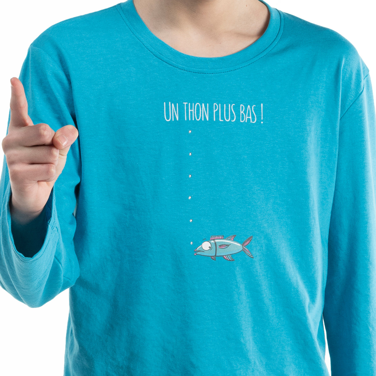 Pyjama long - Enfant mixte - Bleu Horizon