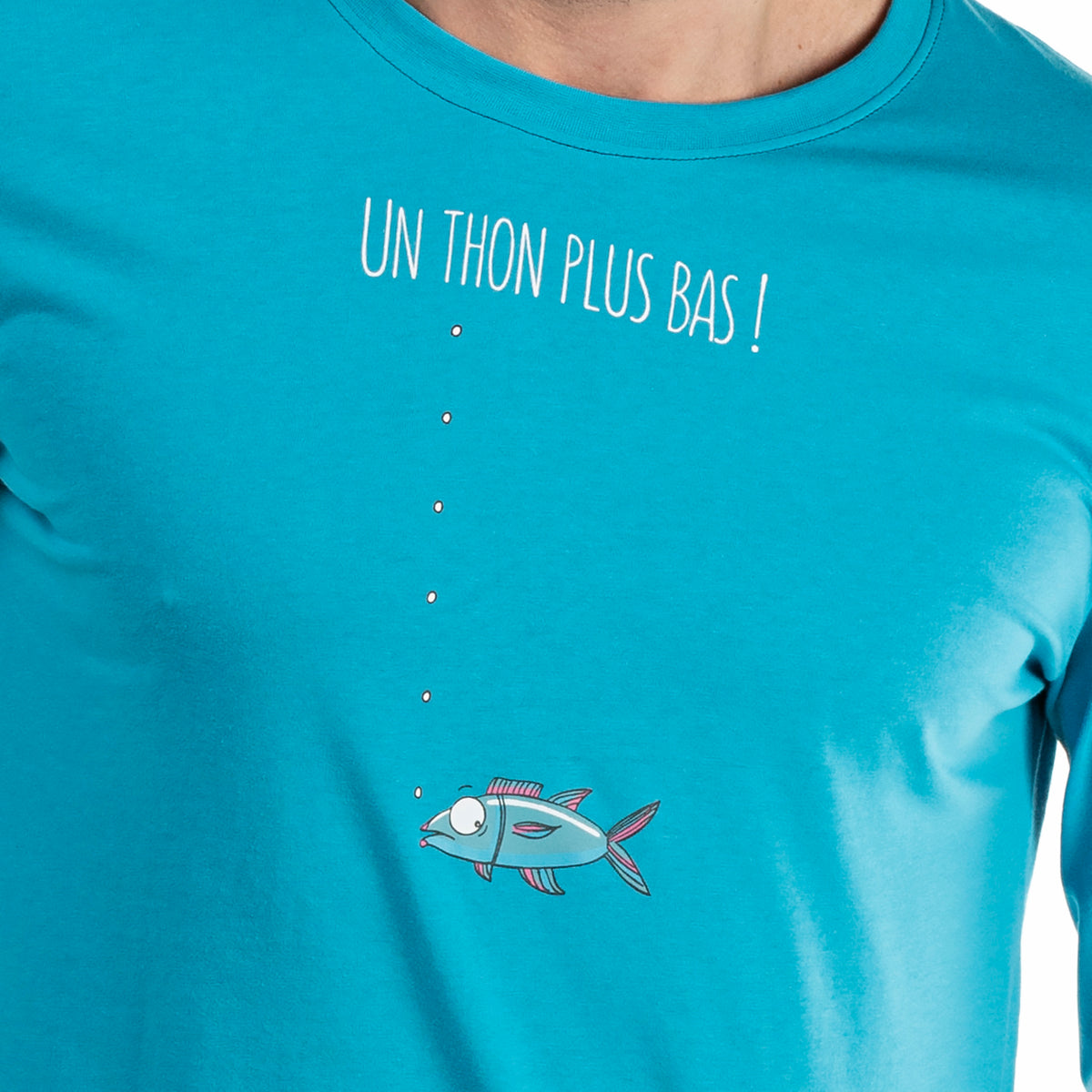 Pyjama long - Homme - Bleu Horizon