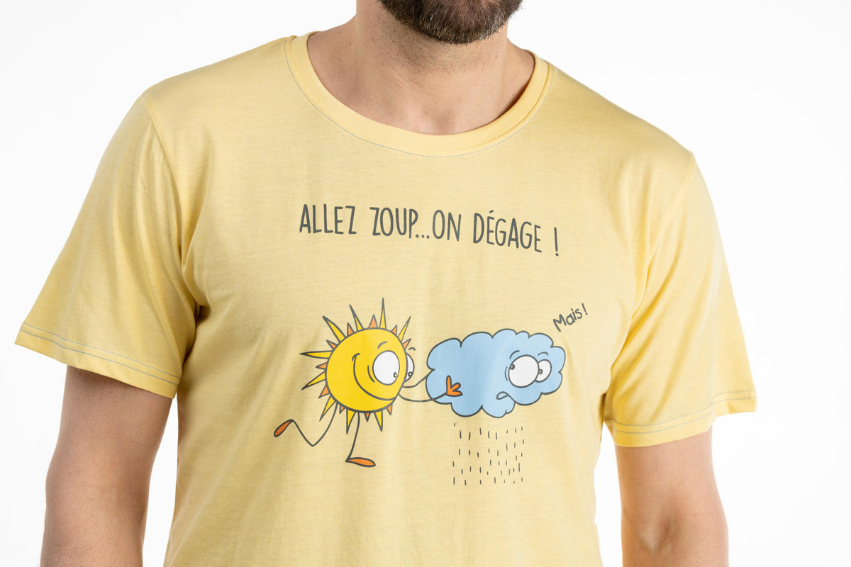 Short Pyjama - Homme - Jaune Sunlight