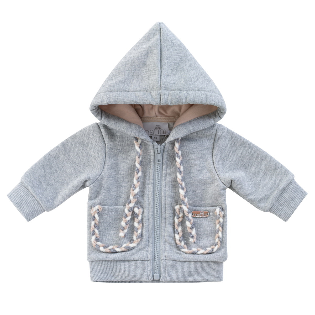 Hoodie Ribbon - Gris