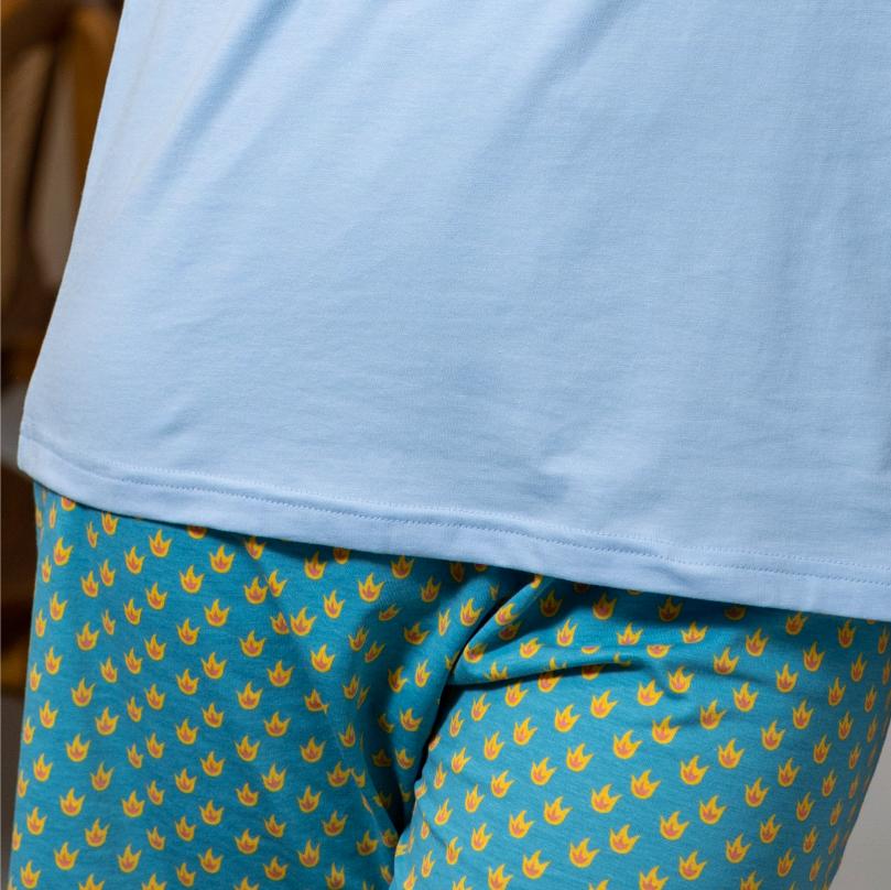 Pyjama long - Homme - Bleu Clair