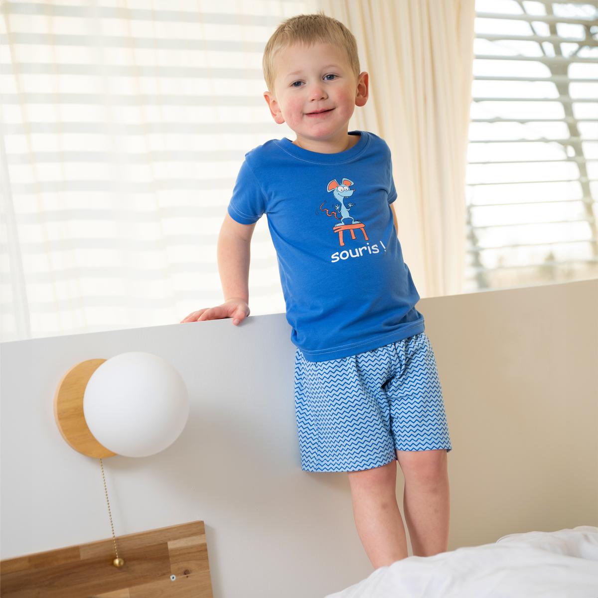 Short de pyjama - Enfant mixte - Bleu