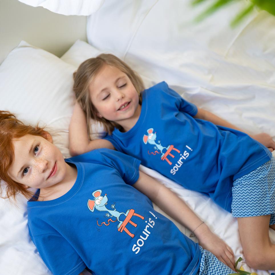 Short de pyjama - Enfant mixte - Bleu