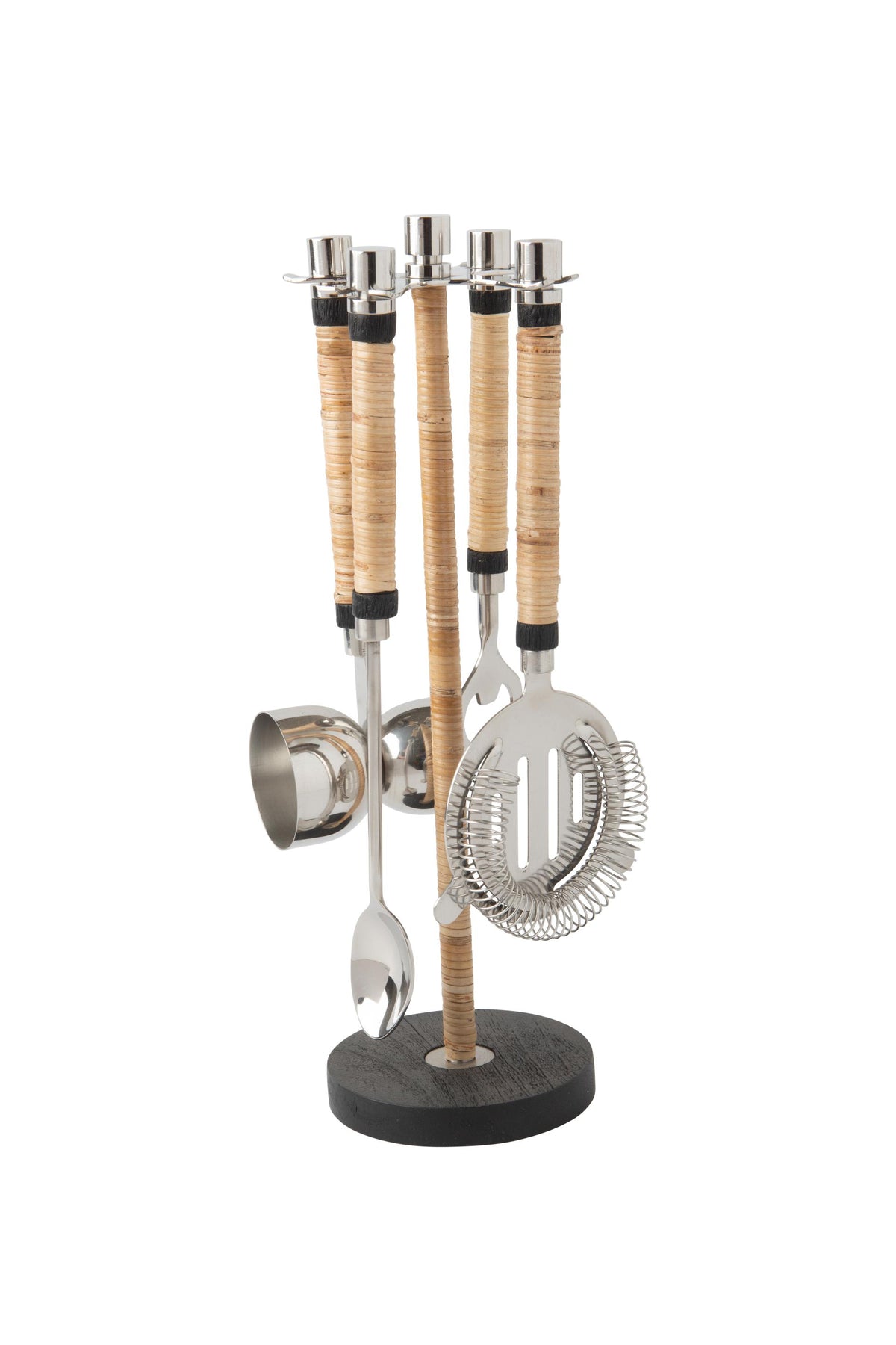 Arendal Rattan Hanging Bar Tool Set