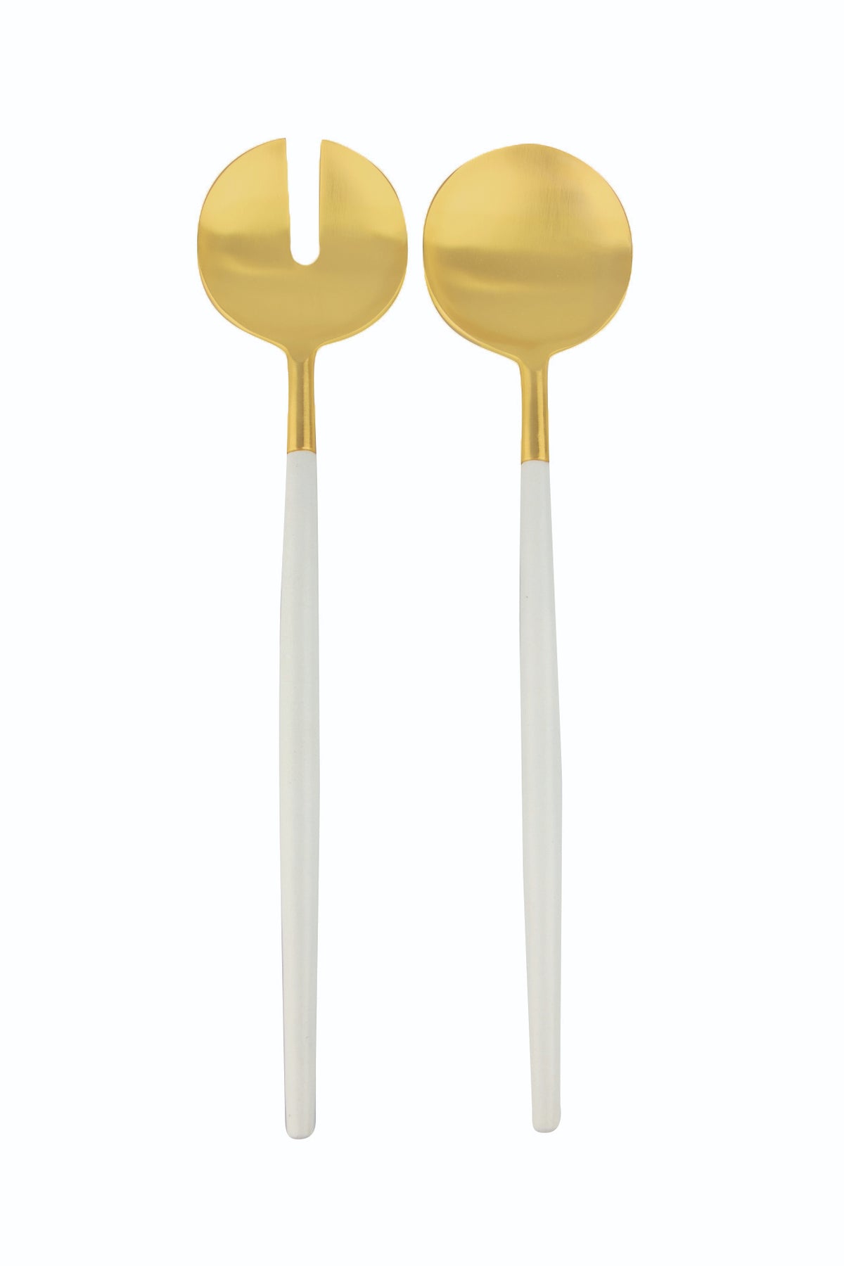 White &amp; Gold Serving Set