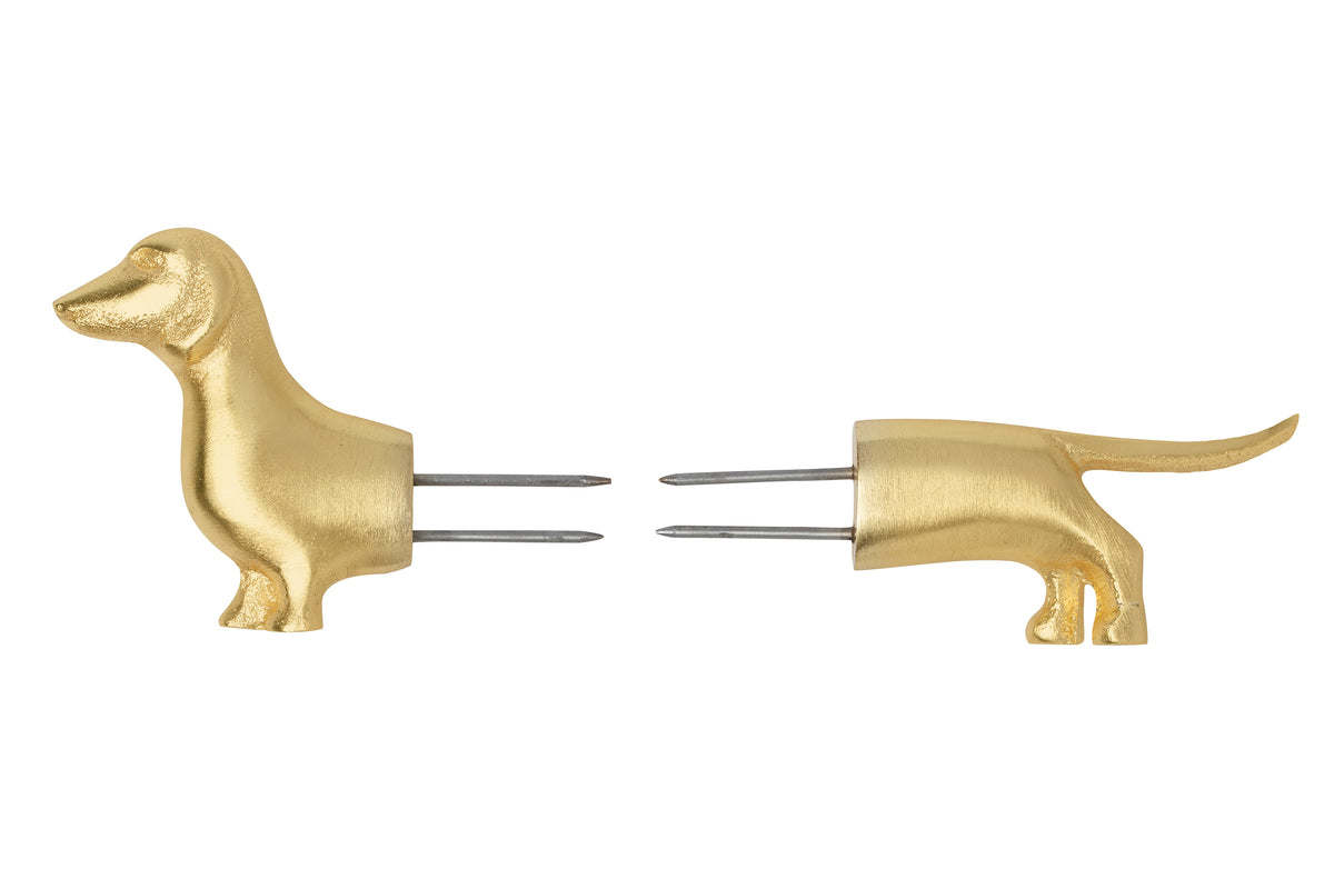Gold Corn Holders, Dog