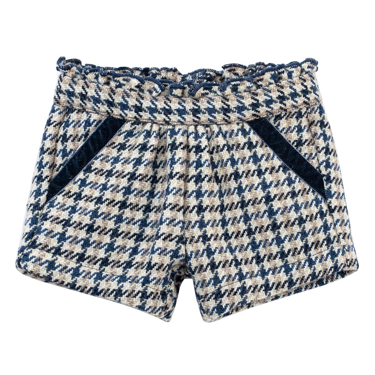 Shorty Vichy - Bleu