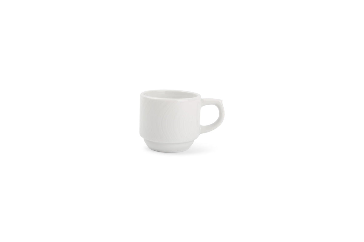S&P - Onda Tasse à moka 8cl blanc Onda - 1 SET - 6 pièces
