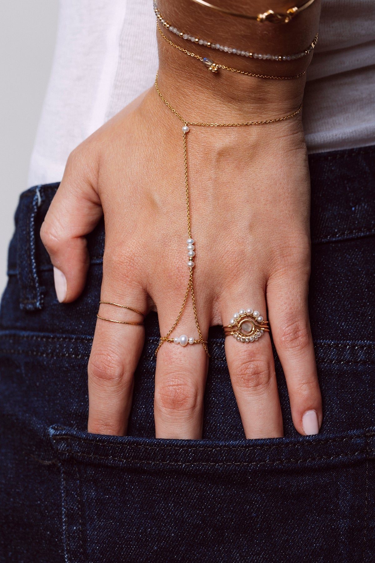 Bijoux de main - Théa Or - Perle de culture