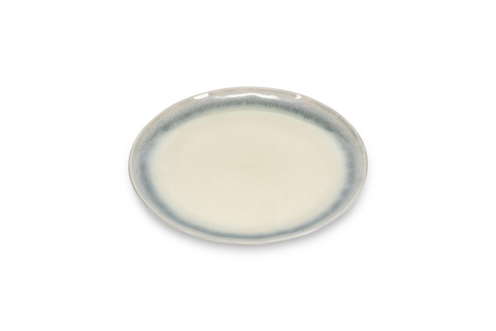 ONA - Assiette plate 22x20cm vert/gris Flint - 1 SET - 4 pièces