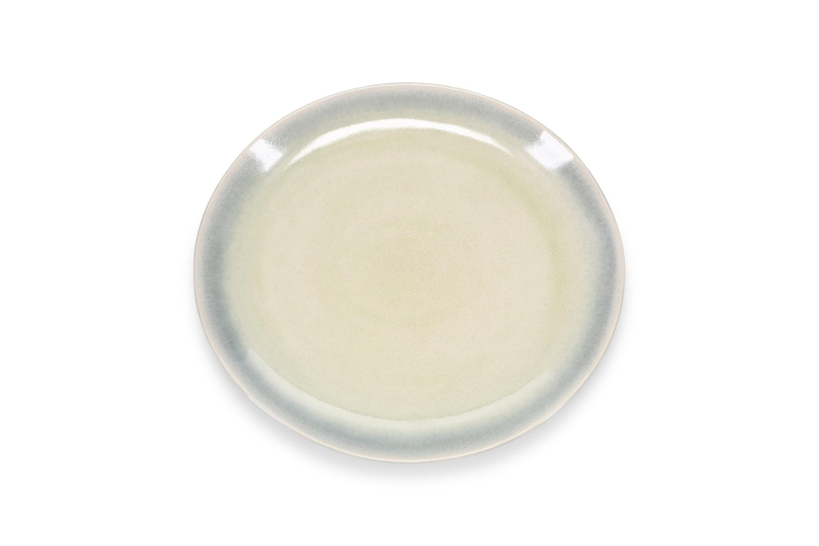 ONA - Assiette plate 28x25cm vert/gris Flint - 1 SET - 4 pièces