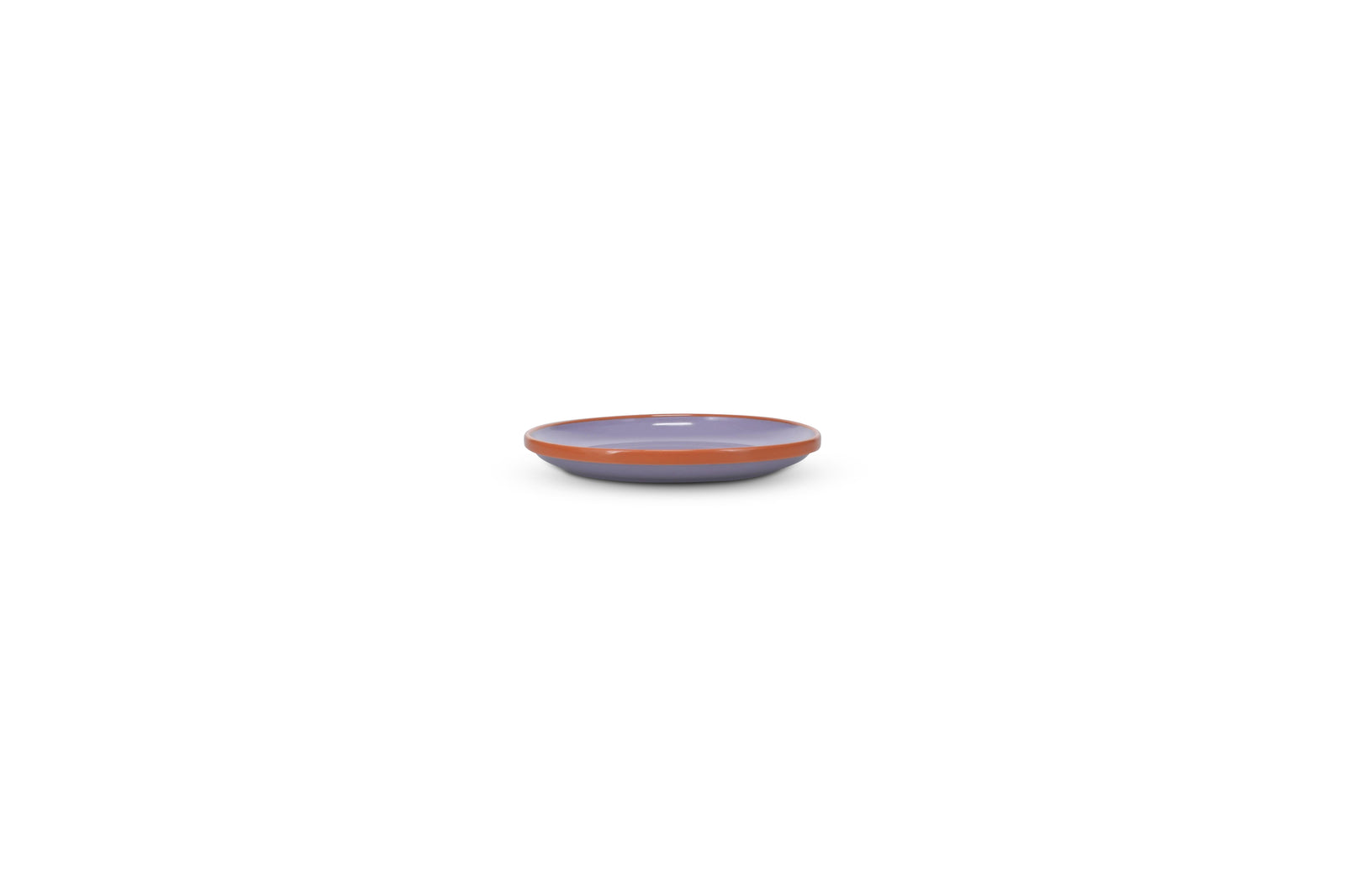 Ona - Duo Assiette plate 18xH2,5cm violet/orange Duo - 1 SET - 4 pièces