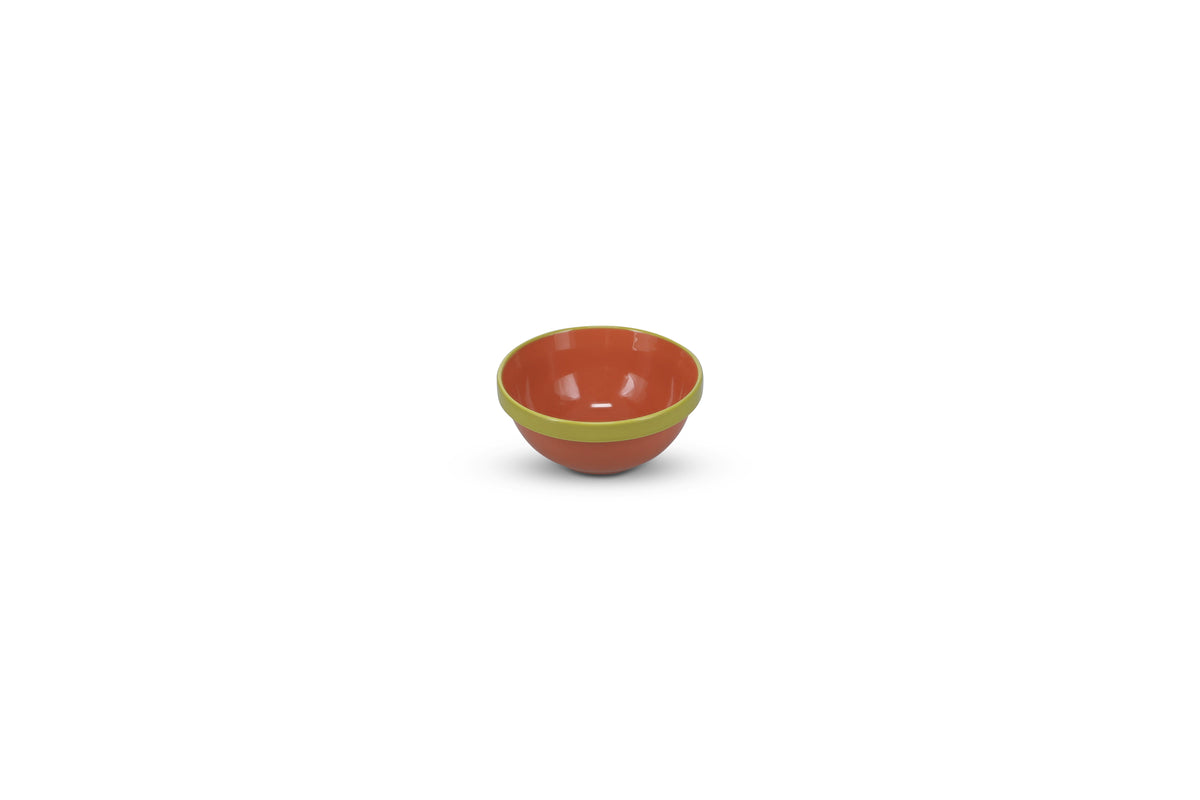 Ona - Duo Bol 15,5xH6,5cm orange/vert Duo - 1 SET - 4 pièces
