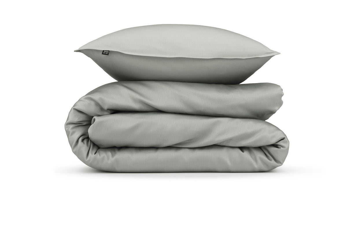 Zohome - Housse De Couette - Satinado - Iron Grey