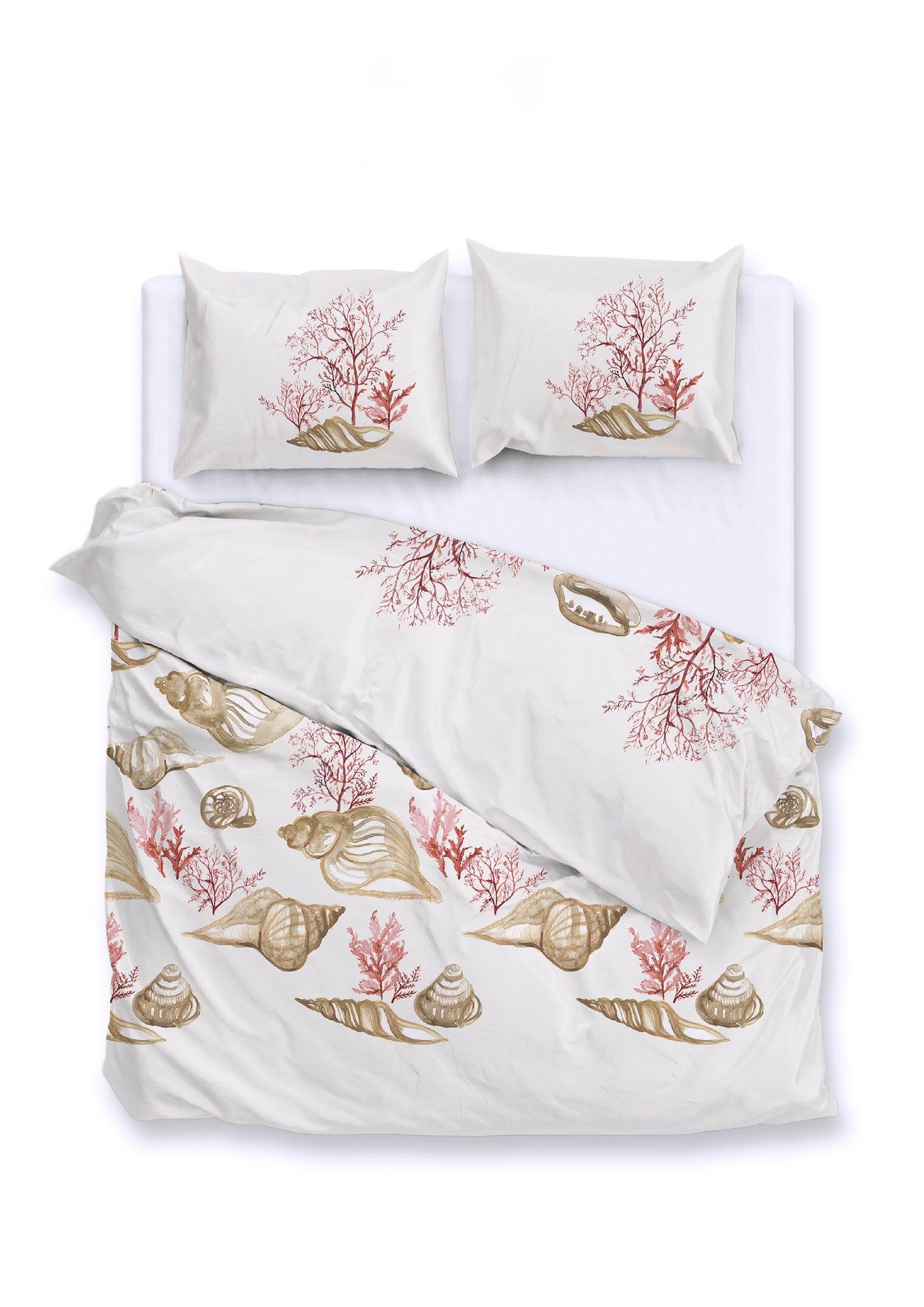 Zohome - Housse De Couette - Guscio - Beige