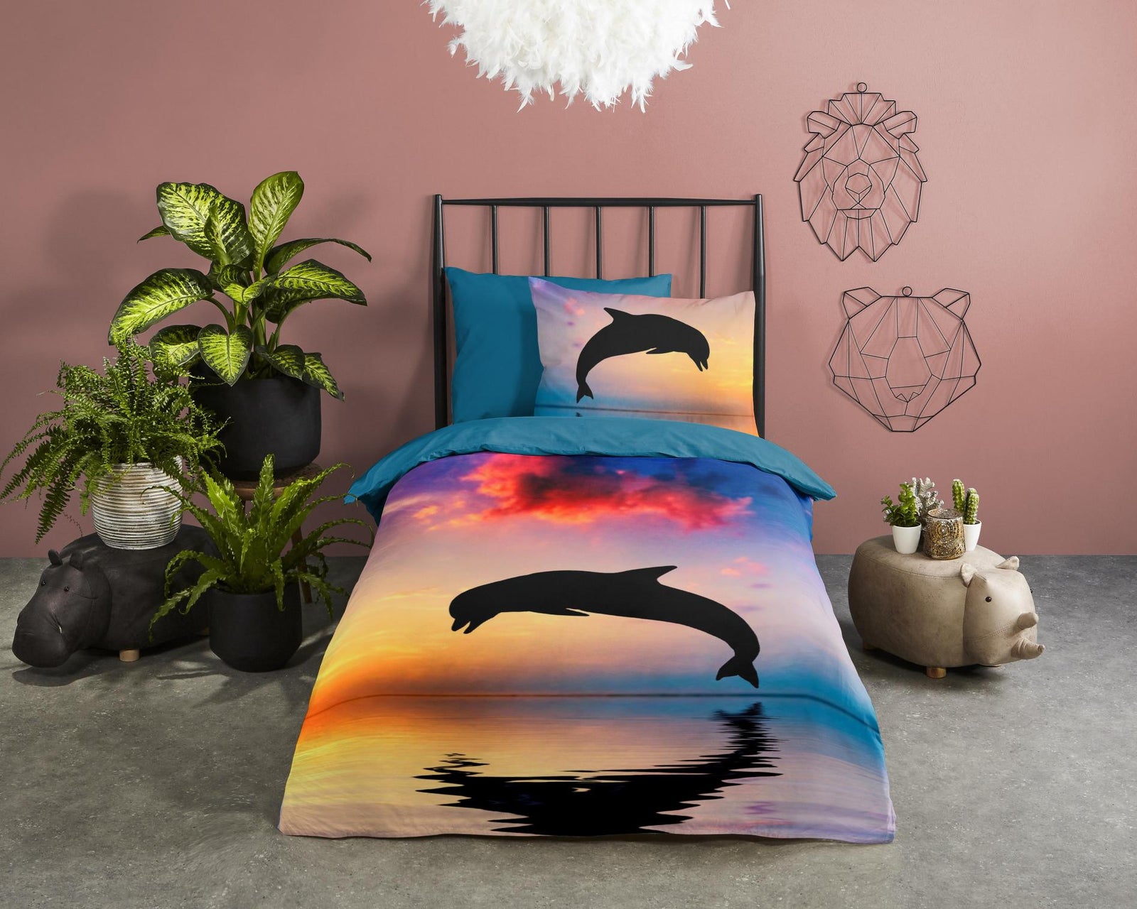 Good Morning - Housse De Couette - Dolphin - Multi