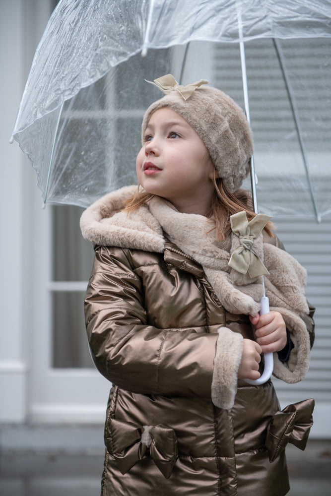 Jacket Jill Capuchon Girl - Taupe