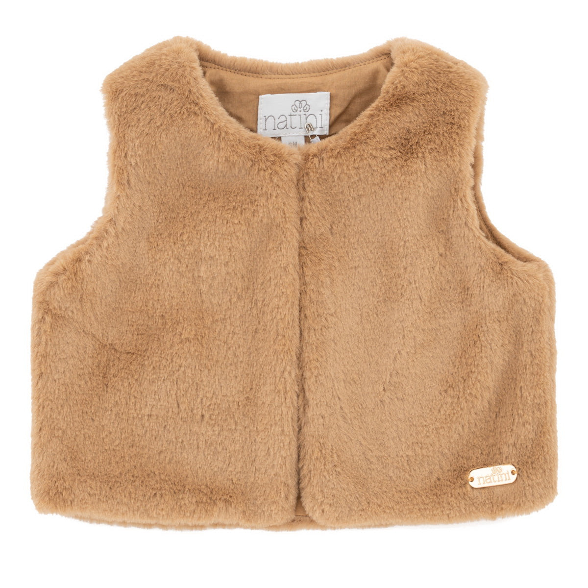 Gilet Fur - Beige Foncé