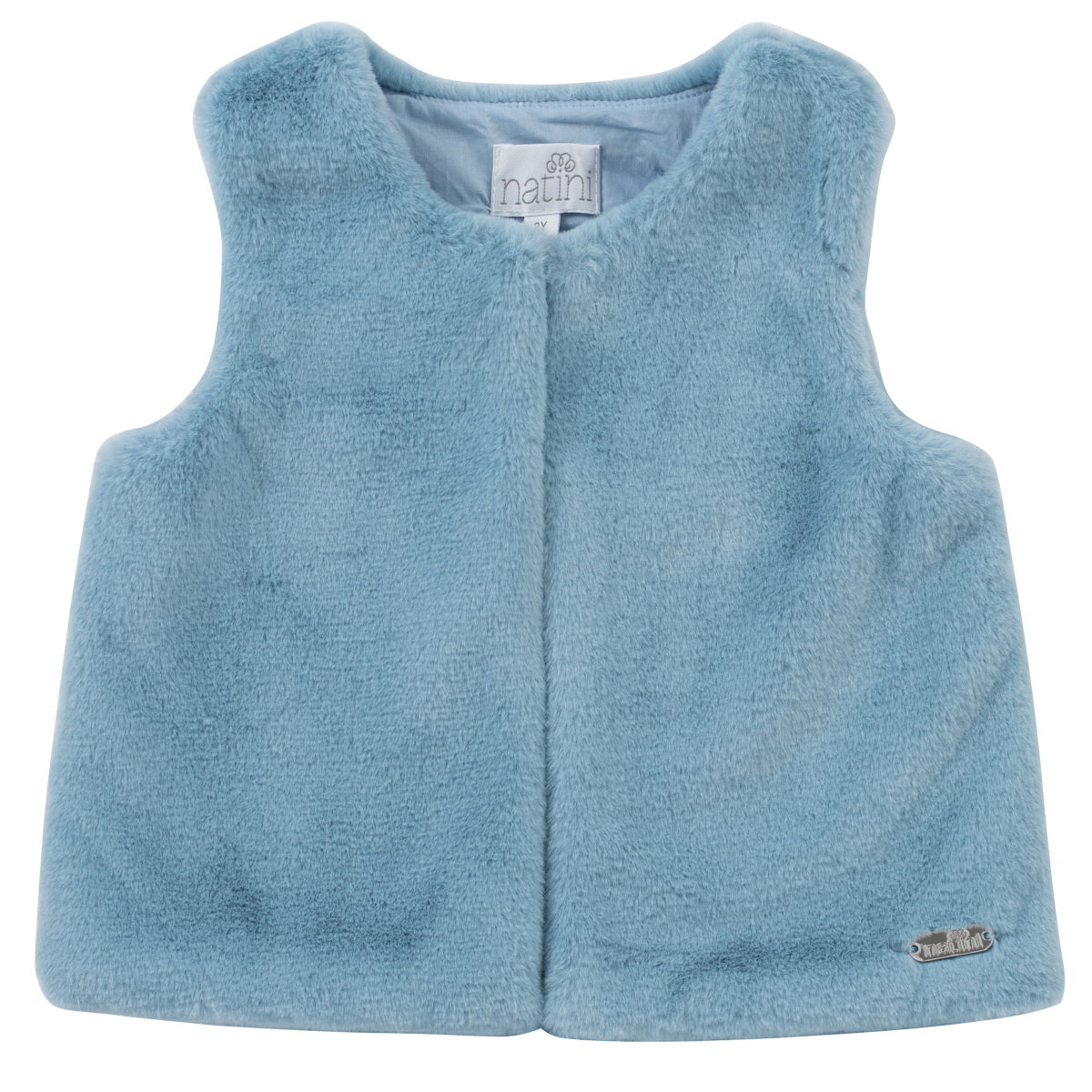 Gilet Fur Lily - Bleu