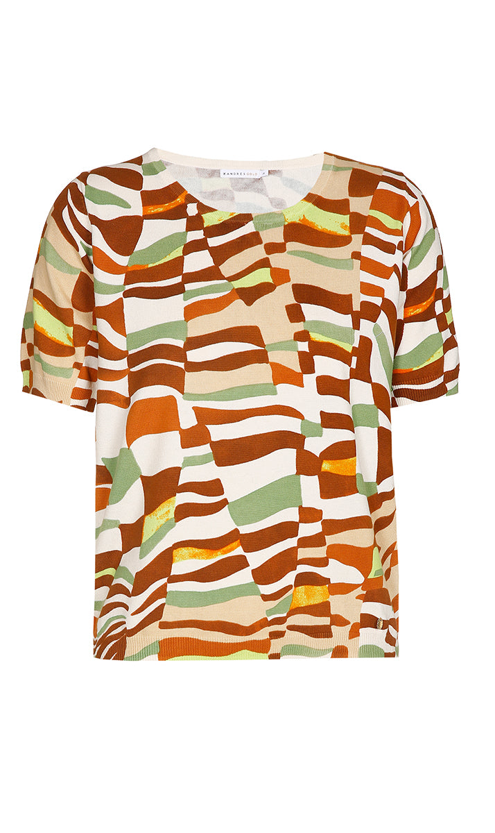 X Yada - Trui - Green Wash - W