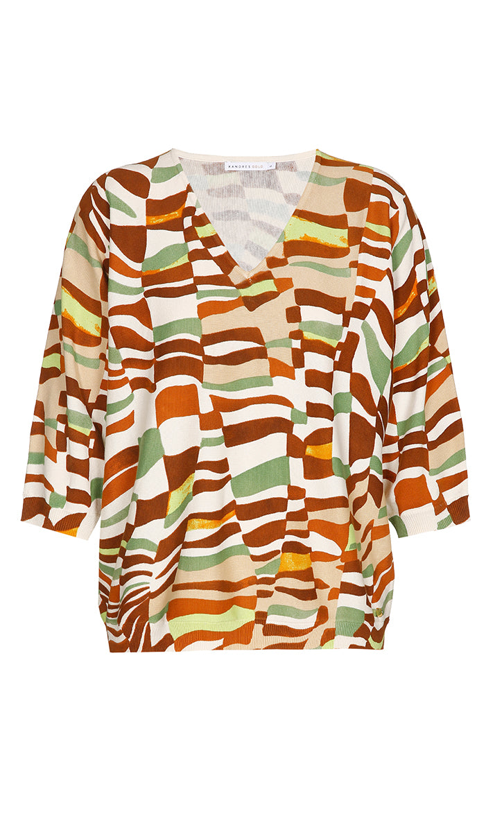 X Yindi - Trui - Green Wash - W