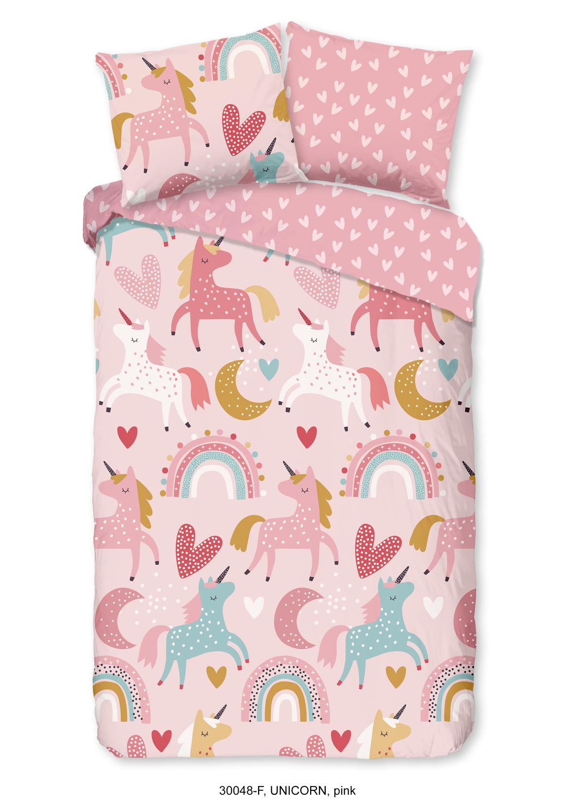 Good Morning - Housse De Couette - Unicorn - Pink